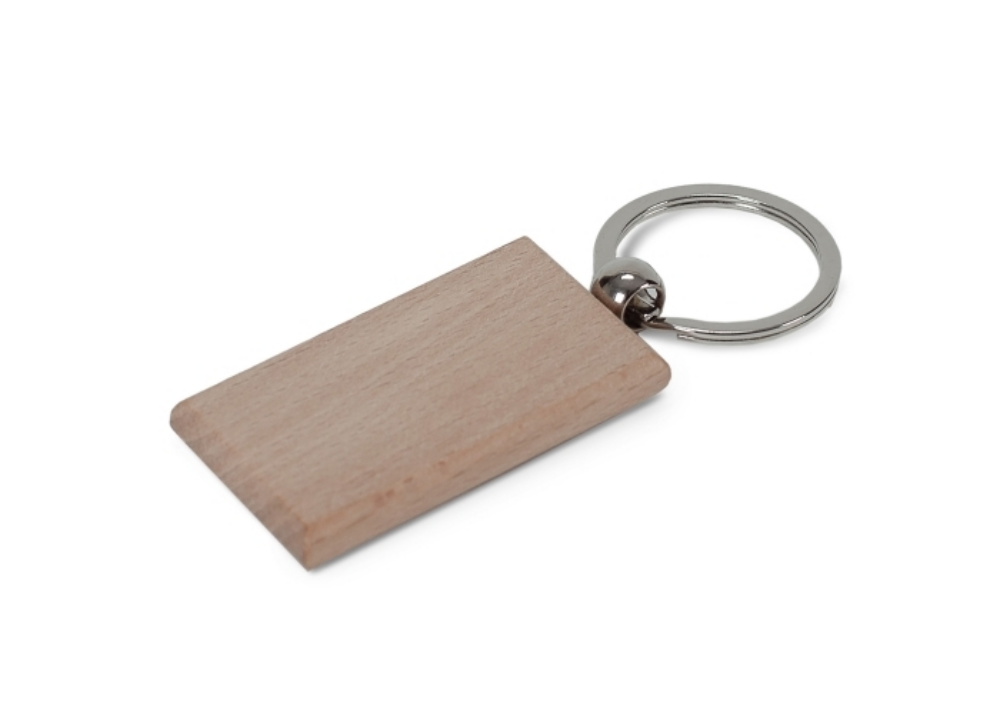 Wooden Tag Key Ring - Fillongley