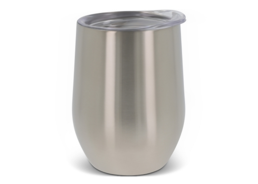 Double-Walled Stainless Steel Mug with Lid - Teignmouth