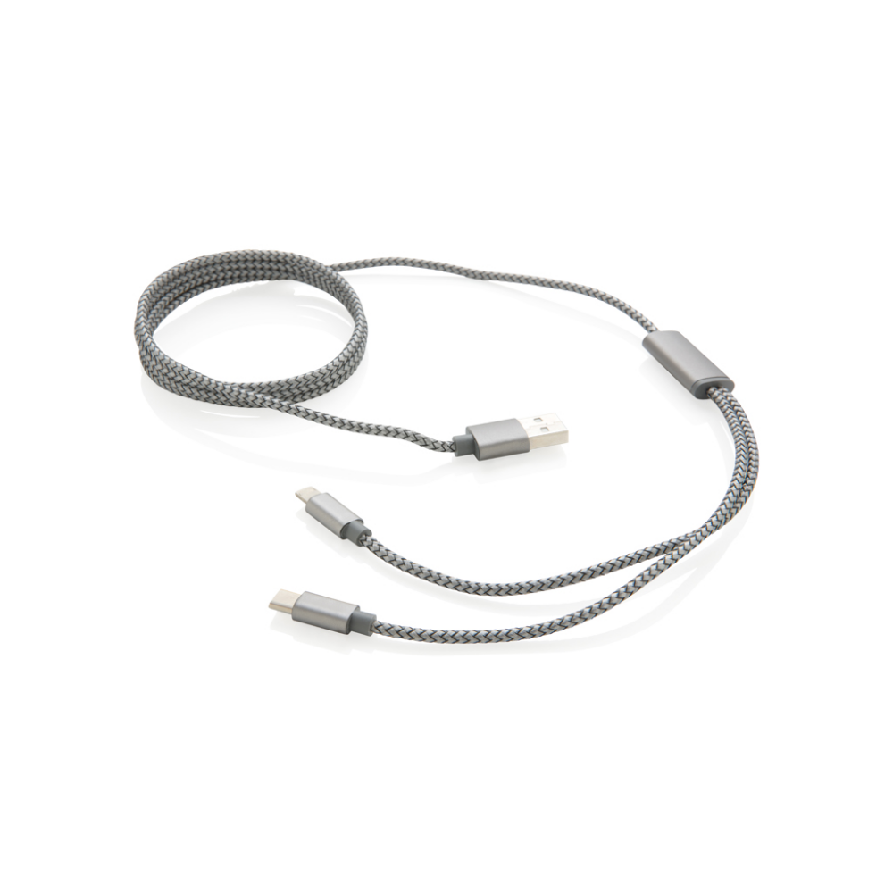 Câble de Charge Tressé de Luxe 3 en 1 - Molinges