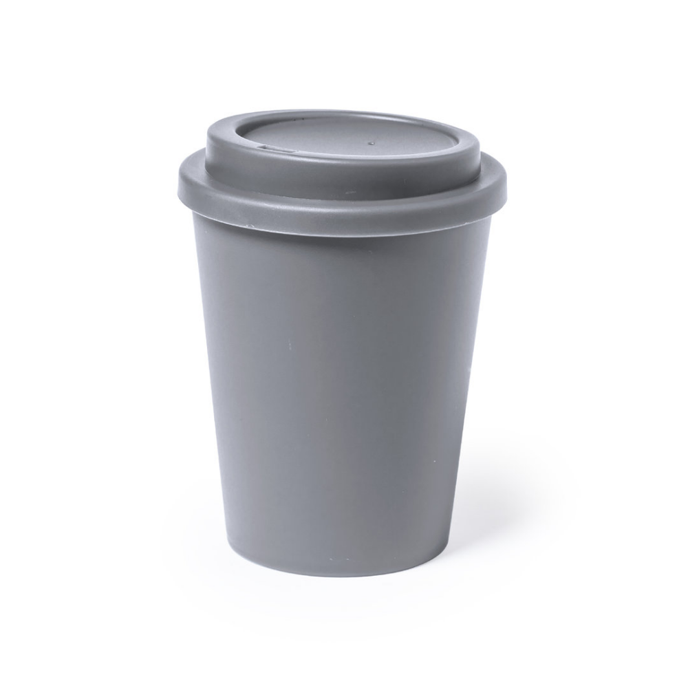 300ml Double Wall PP Thermal Cup - Golden Cap