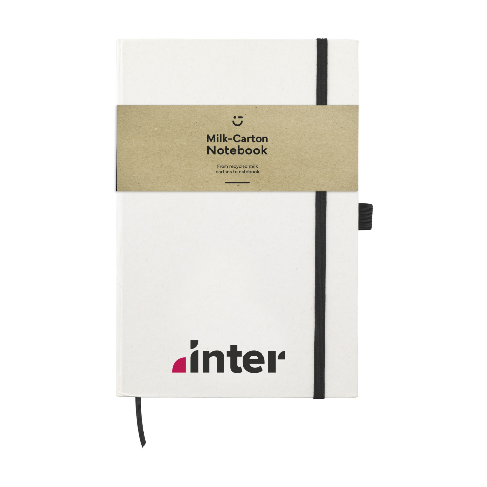 This notebook has been crafted to perfection with A5 sheets and is made from recycled milk cartons. Perfect for all your writing needs, it's a great way to go green and keep organized.  - Gretna Green