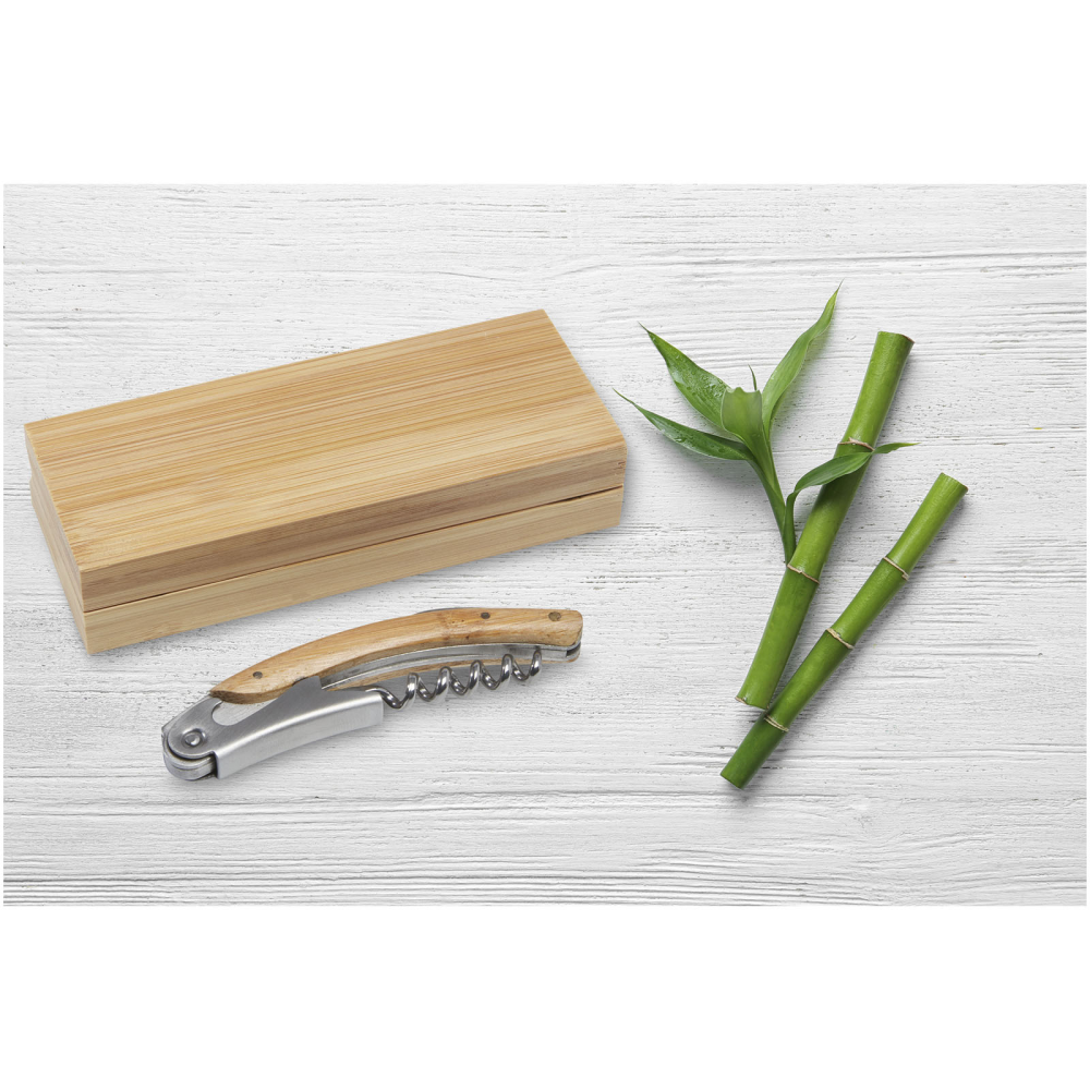 Couteau de serveuse à manche en bambou durable - Bans