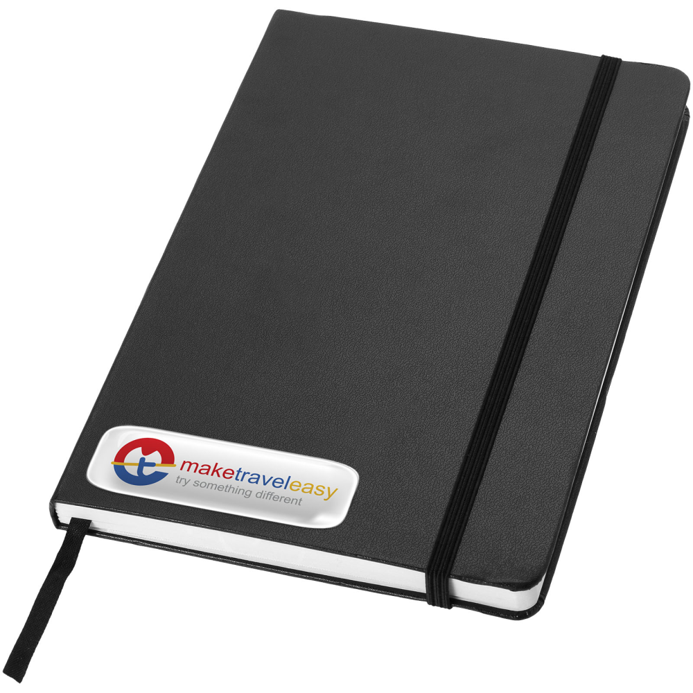 Classic Hard Cover Notebook with Elastic Closure and Expandable Pocket - Lockerbie
