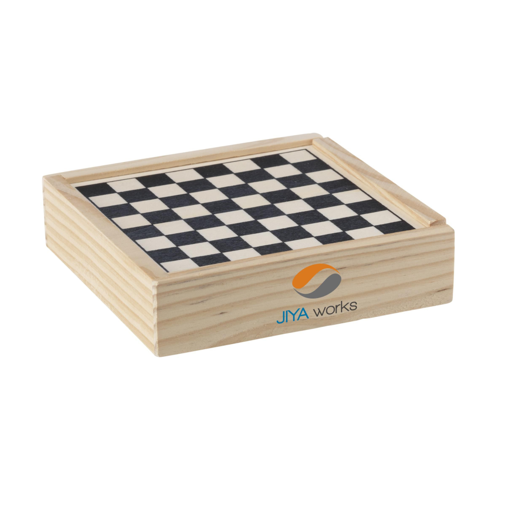 5-in-1 Classic Wooden Board Game Set - Fraserburgh