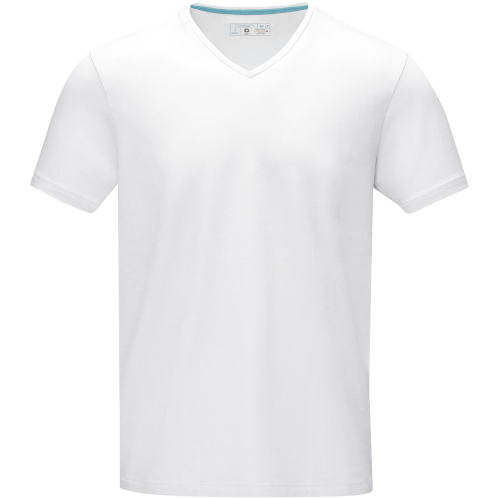 T-Shirt V-Neck à Manches Courtes Kawartha pour Homme en Coton Biologique Certifié GOTS - Plaisance