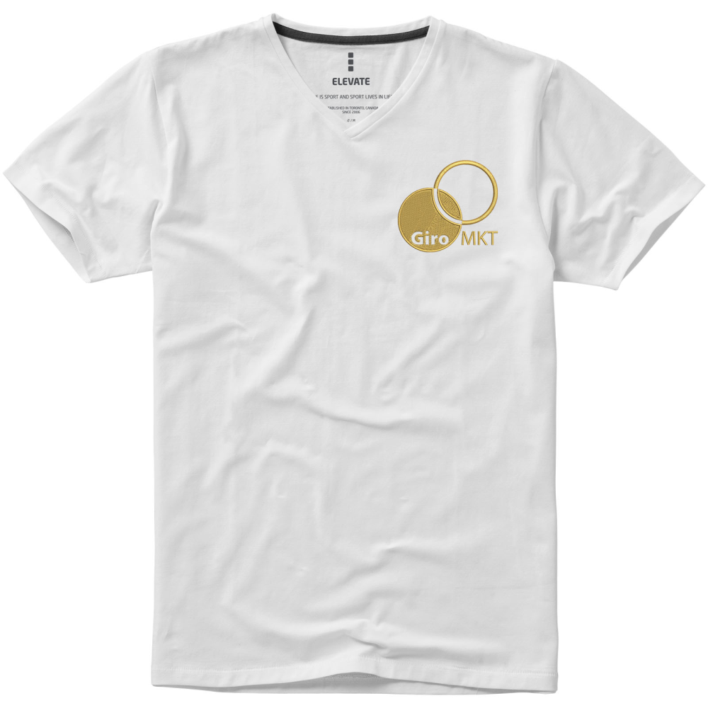 Camiseta de manga corta para hombres Kawartha con cuello en V, orgánica certificada por GOTS - Palau-solità i Plegamans