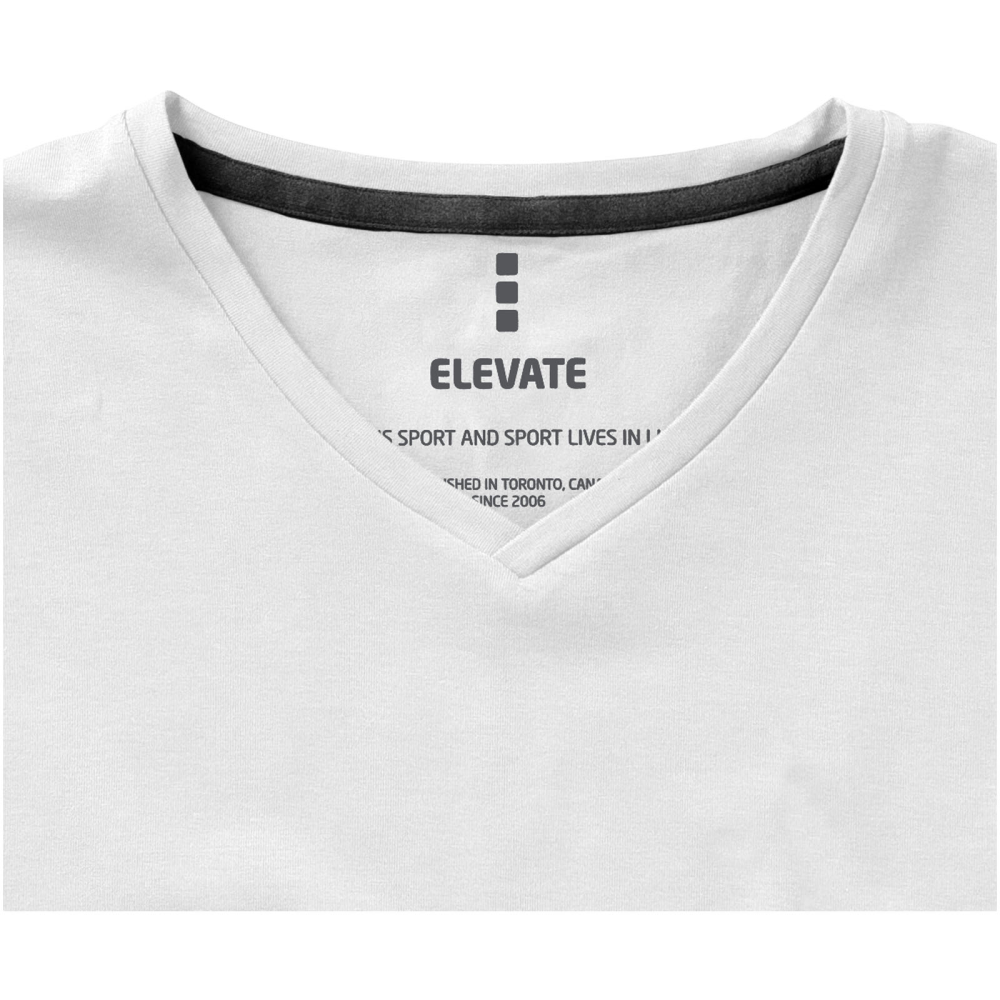 T-shirt da uomo Kawartha a maniche corte con scollo a V in cotone organico GOTS - Verceia
