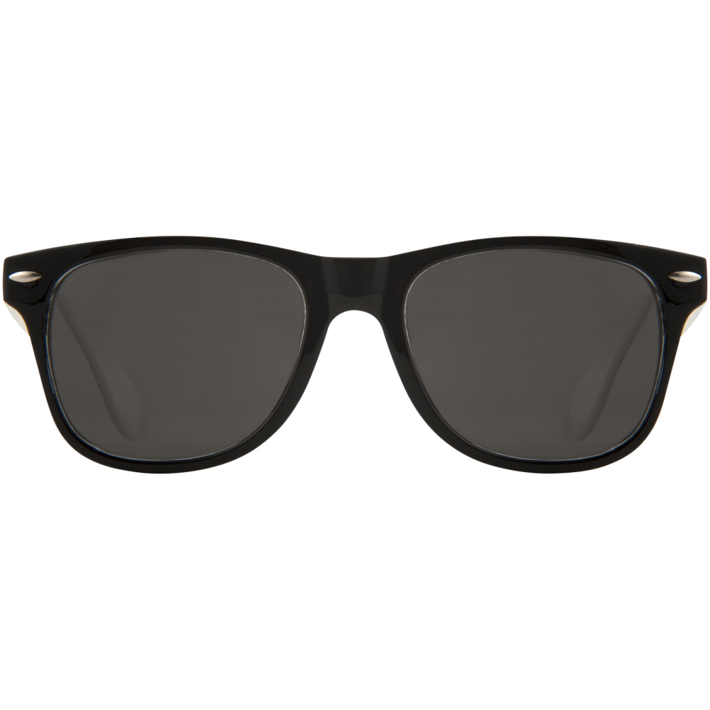 Retro Design Two-Tone Color Pop-Up Finish Sunglasses - Wick