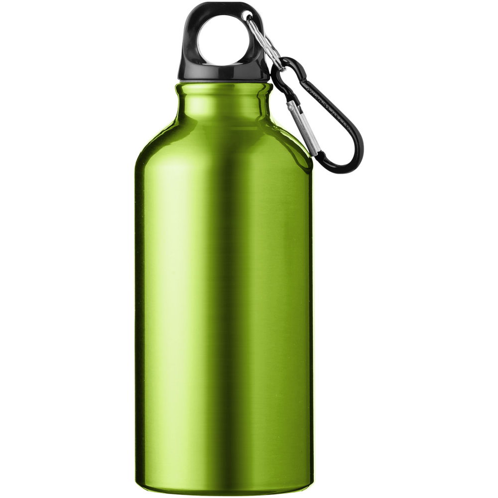 Botella de Agua de Aluminio de 400 ml con Mosquetón - Mainar