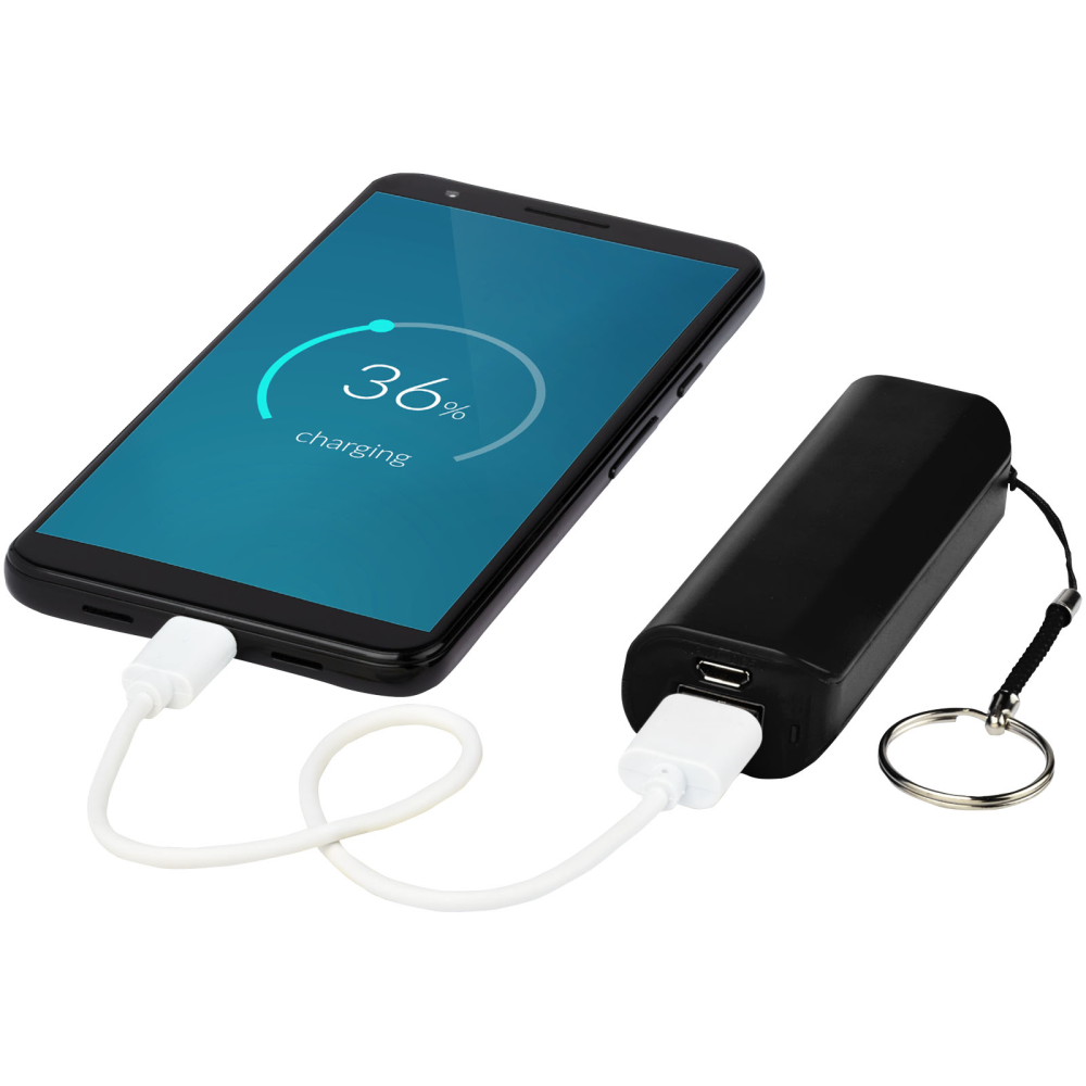 Rechargeable 1,200 mAh Power Bank with Key Ring - Dovecot
