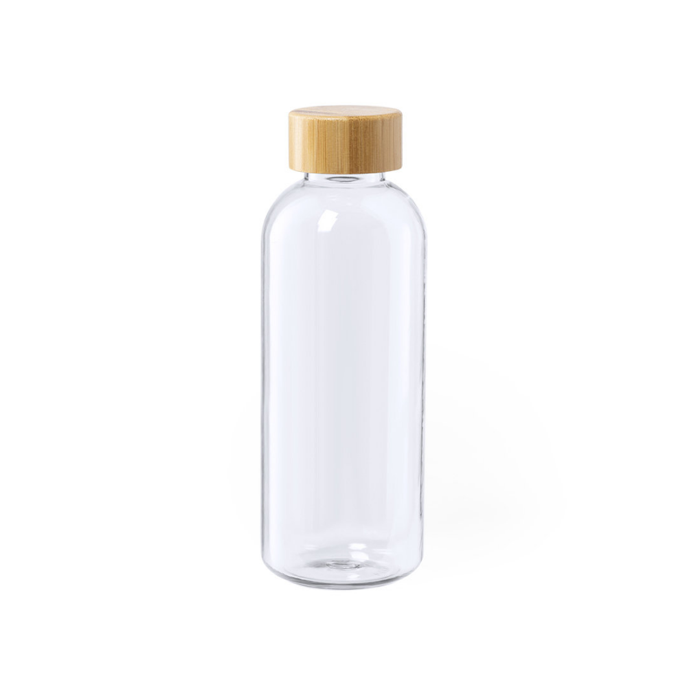 600ml Eco-Friendly RPET Bottle with Bamboo Screw Cap - Ratby
