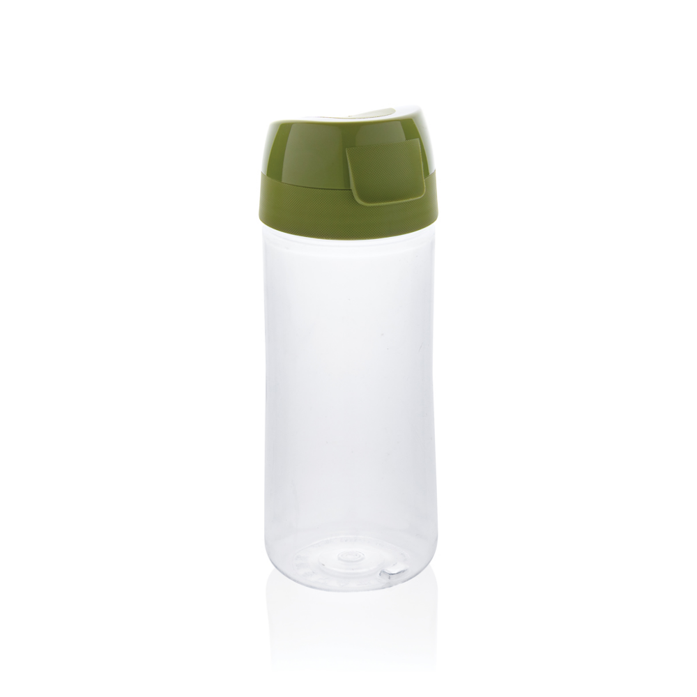 Italienische 0,50L Wasserflasche aus recyceltem Kunststoff mit Einhandöffnung - Tessin 