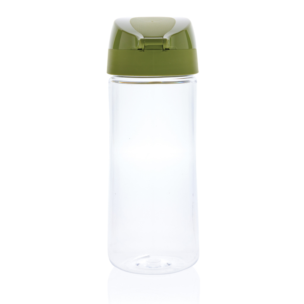Botella de agua de plástico reciclado italiana de 0,50L con apertura con una sola mano - Castellví de la Marca