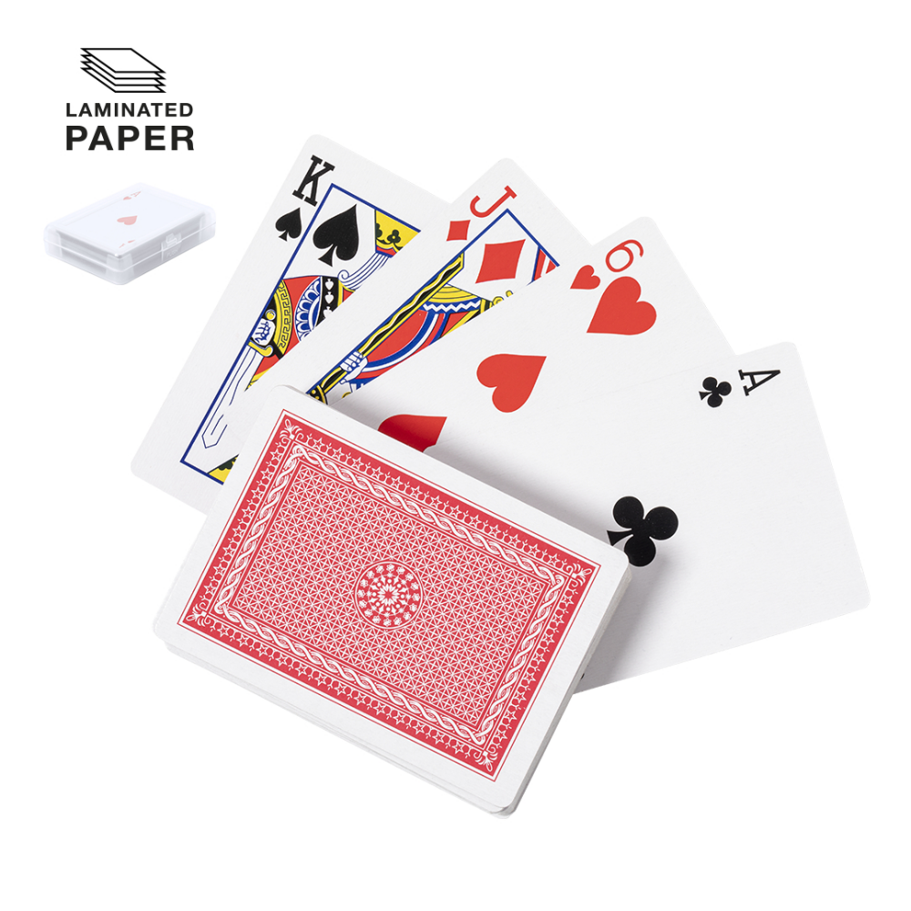 Ensemble de cartes à jouer en papier laminé français - Dompremy
