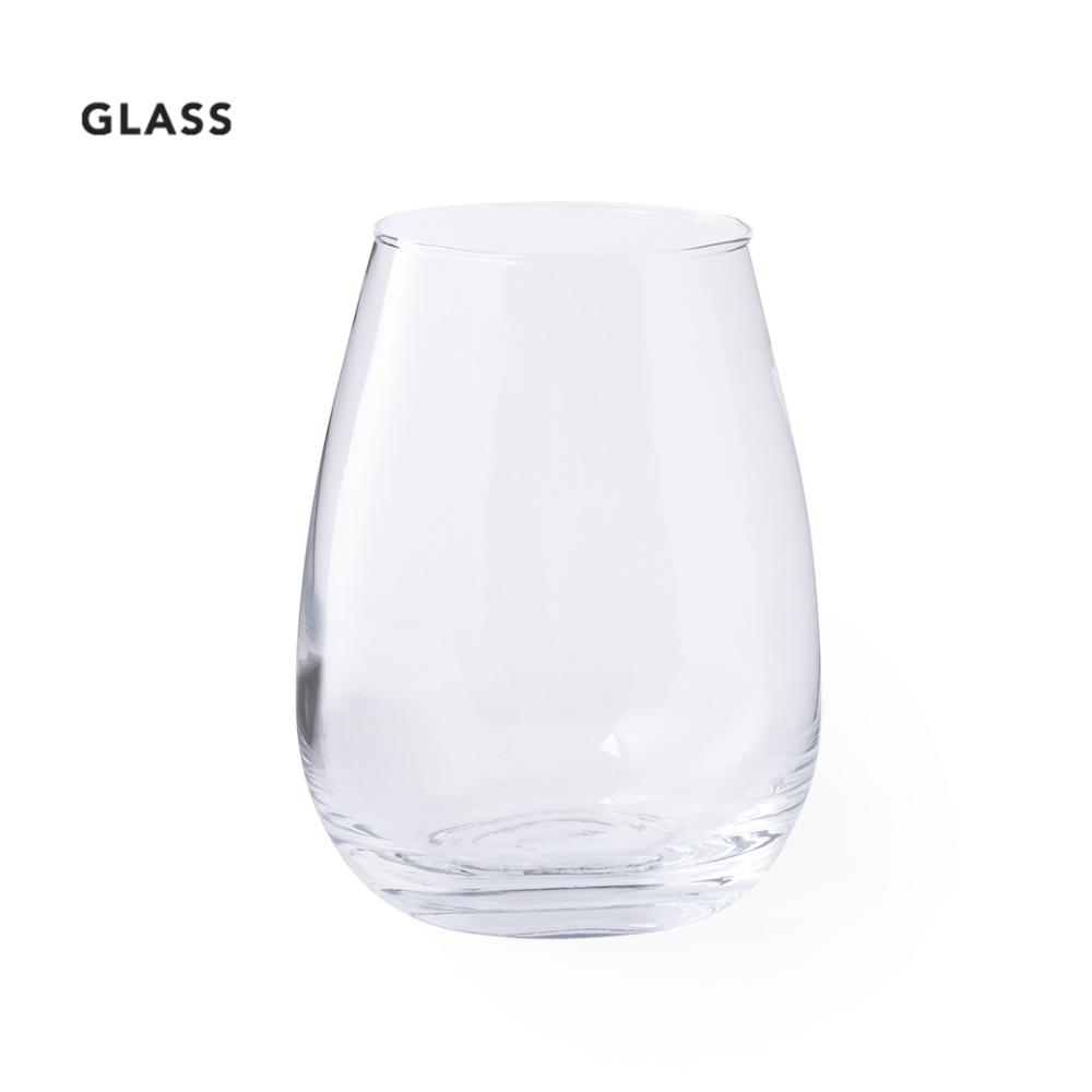 500ml Glass Cup with Curved Design - Houghton-le-Spring