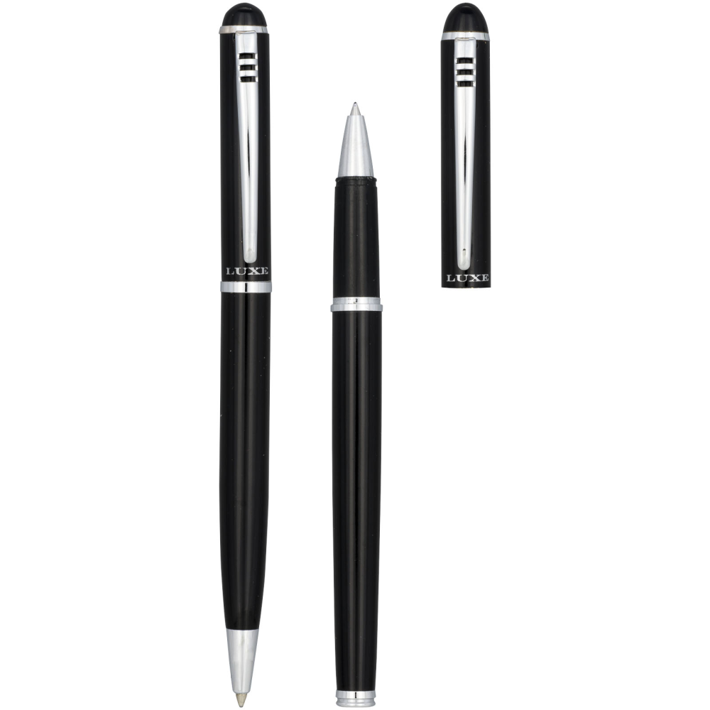 Twist Design Pen and Rollerball Pen Set - Little Gaddesden - Saltash