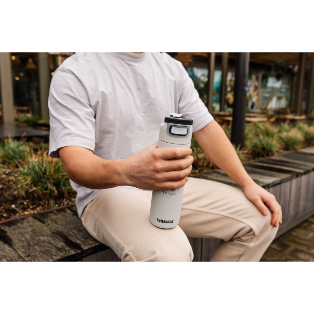 Kambukka® Stainless Steel Water Bottle - Upton Grey - Mount Pleasant