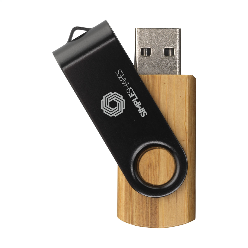 Pendrive USB in bambù ECO - Campione d'Italia
