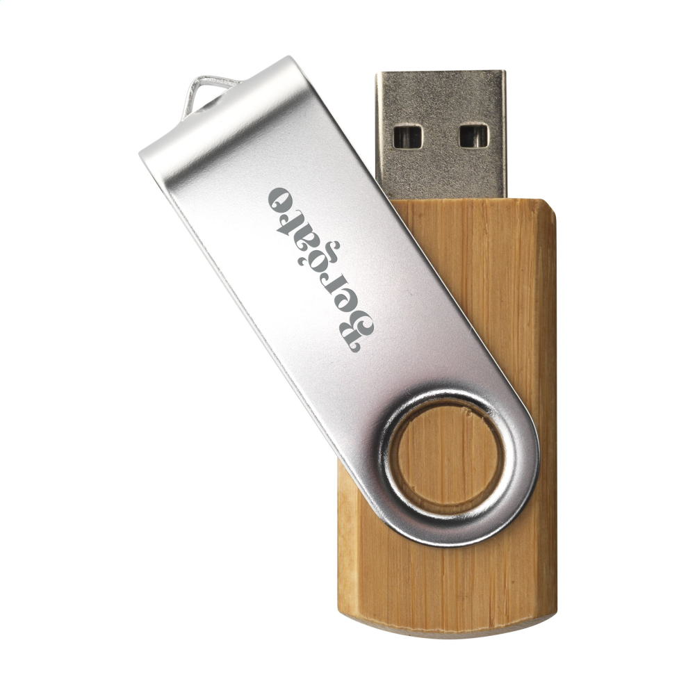 Clé USB 2.0 en Bambou ECO Carbon - Chambly