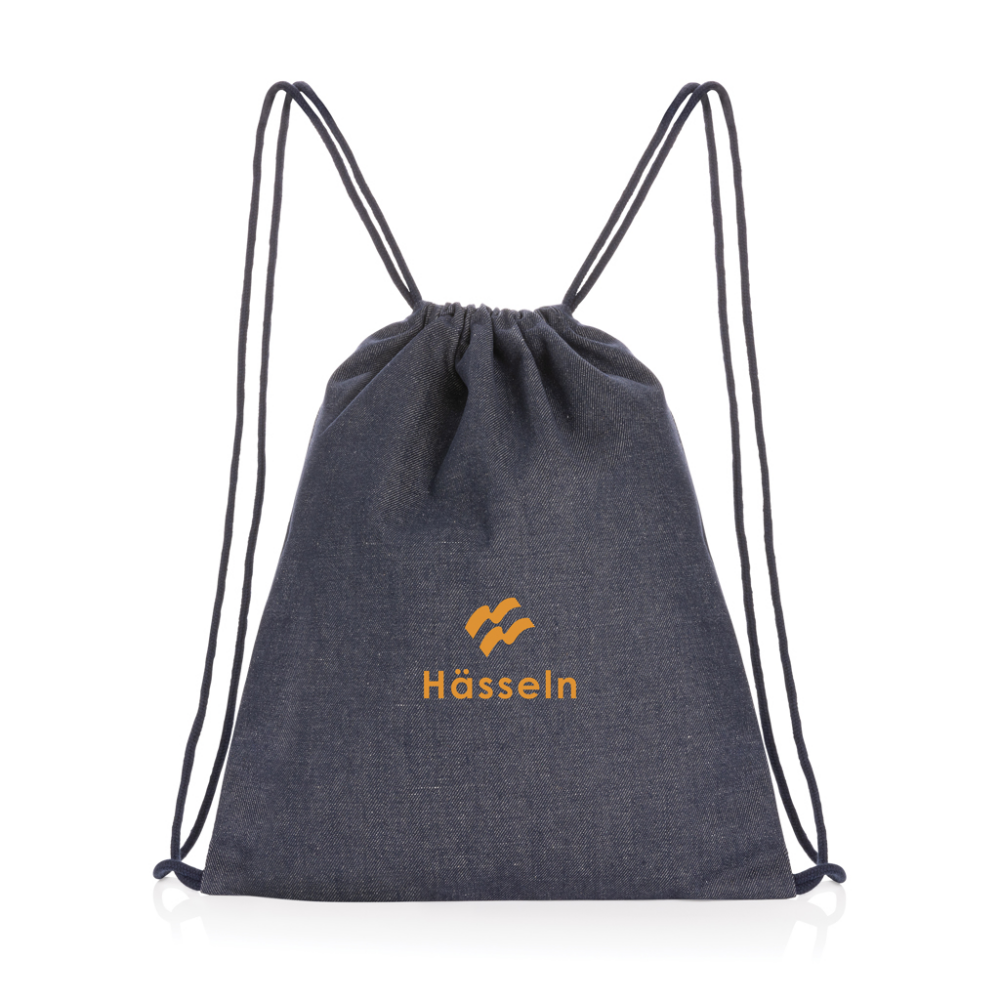 Sustainable Denim Drawstring Backpack - Broughton - Chettle