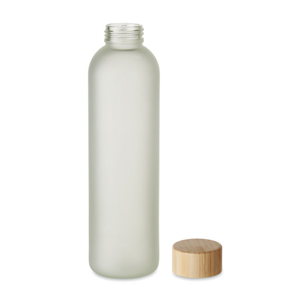 Botella de Vidrio de Sublimación con Tapa de Bambú - Ogbourne Saint Andrew - Collado Villalba