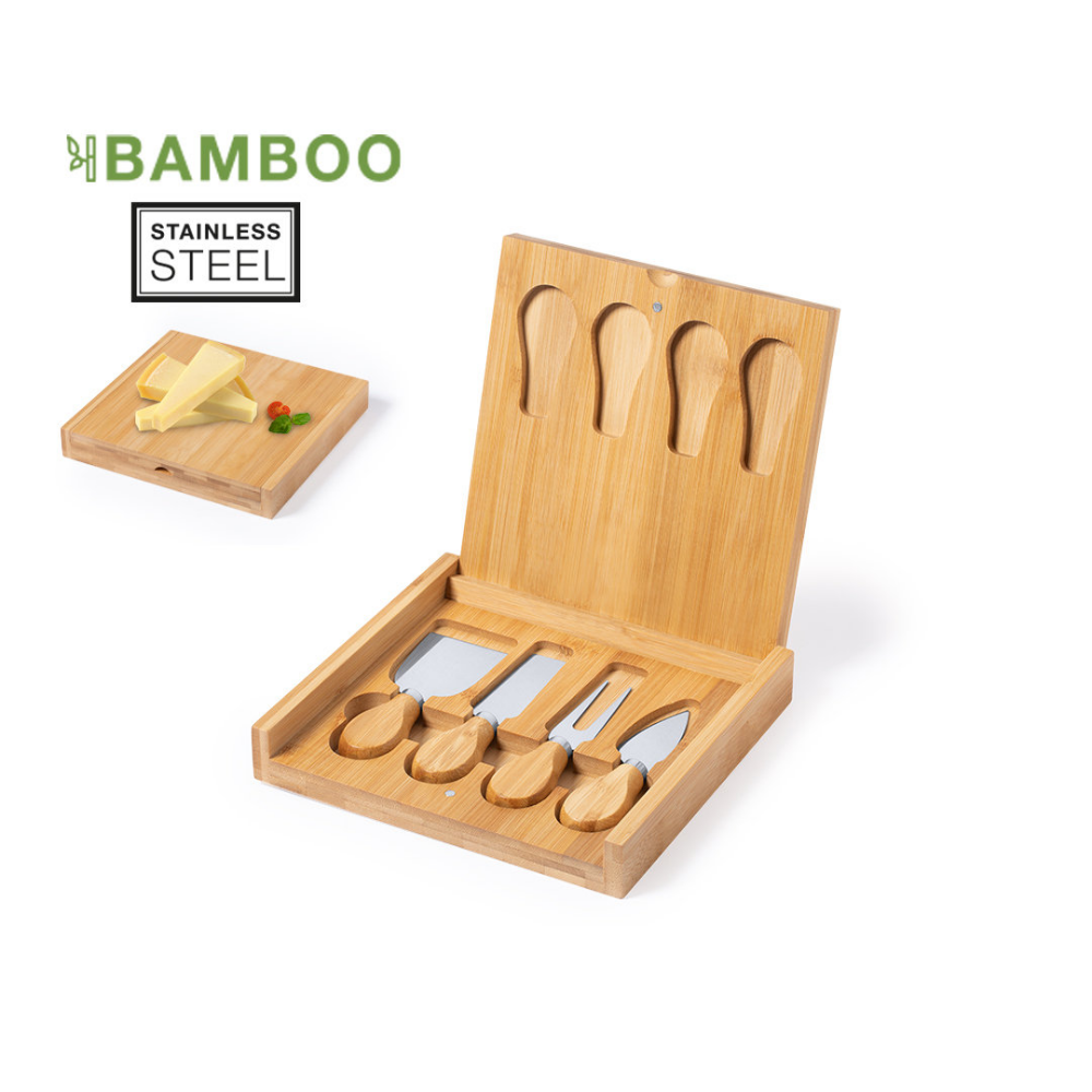 Deluxe Cheese Set made of Bamboo - Stilton - Eccleston