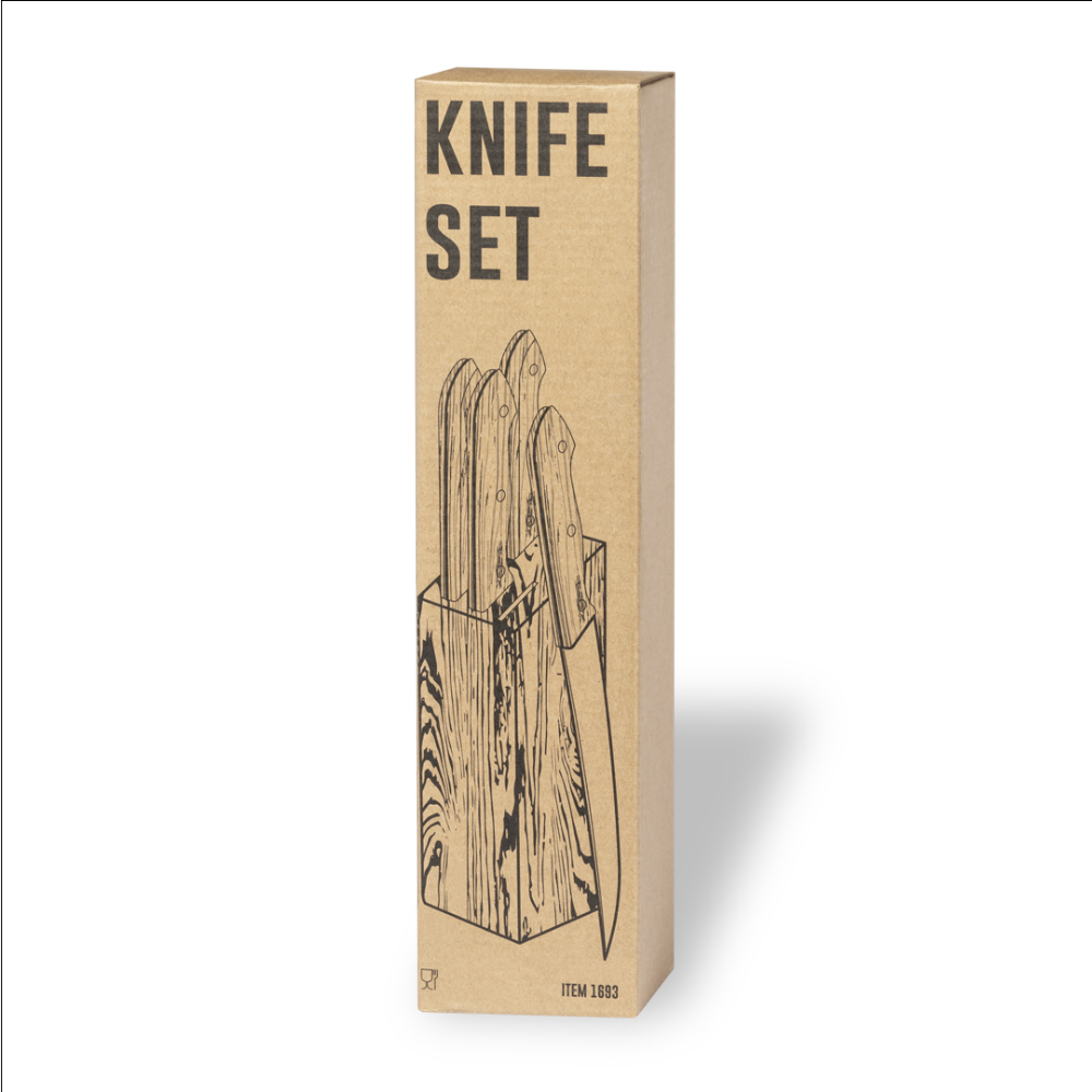 Sturdy Acacia Knife Set - Sheringham - Denby Dale