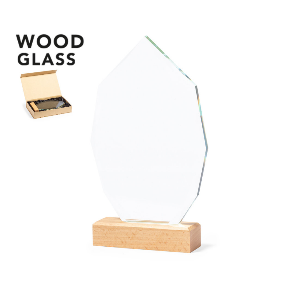 Targa in legno di vetro