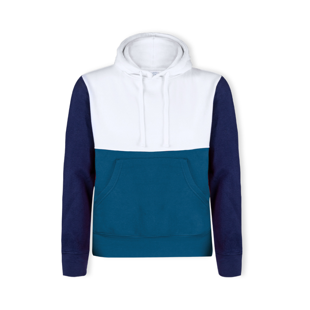 Unisex Tricolor Hooded Sweatshirt - Little Wittenham - East Grinstead