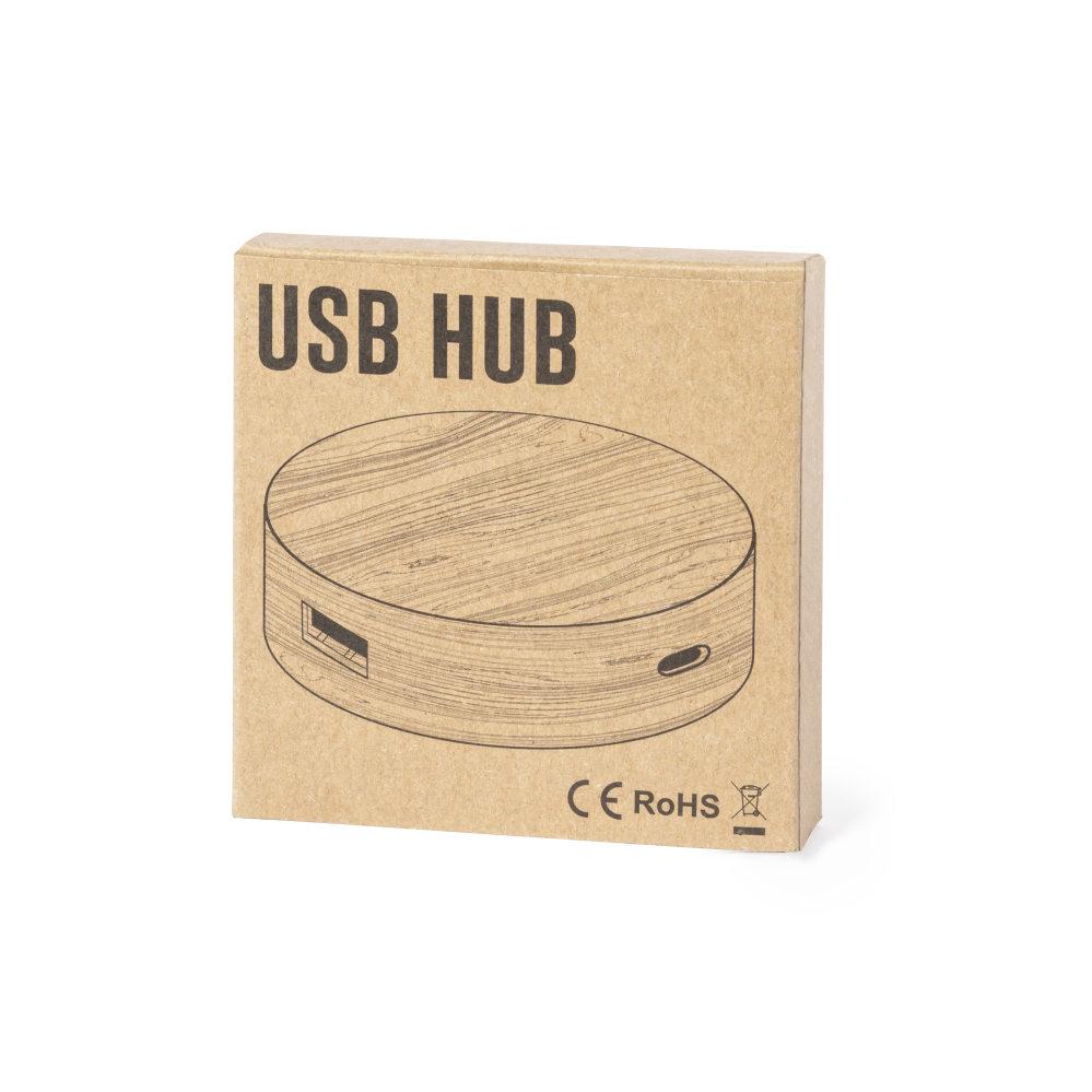 Hub USB in bambù - Acquaviva Platani