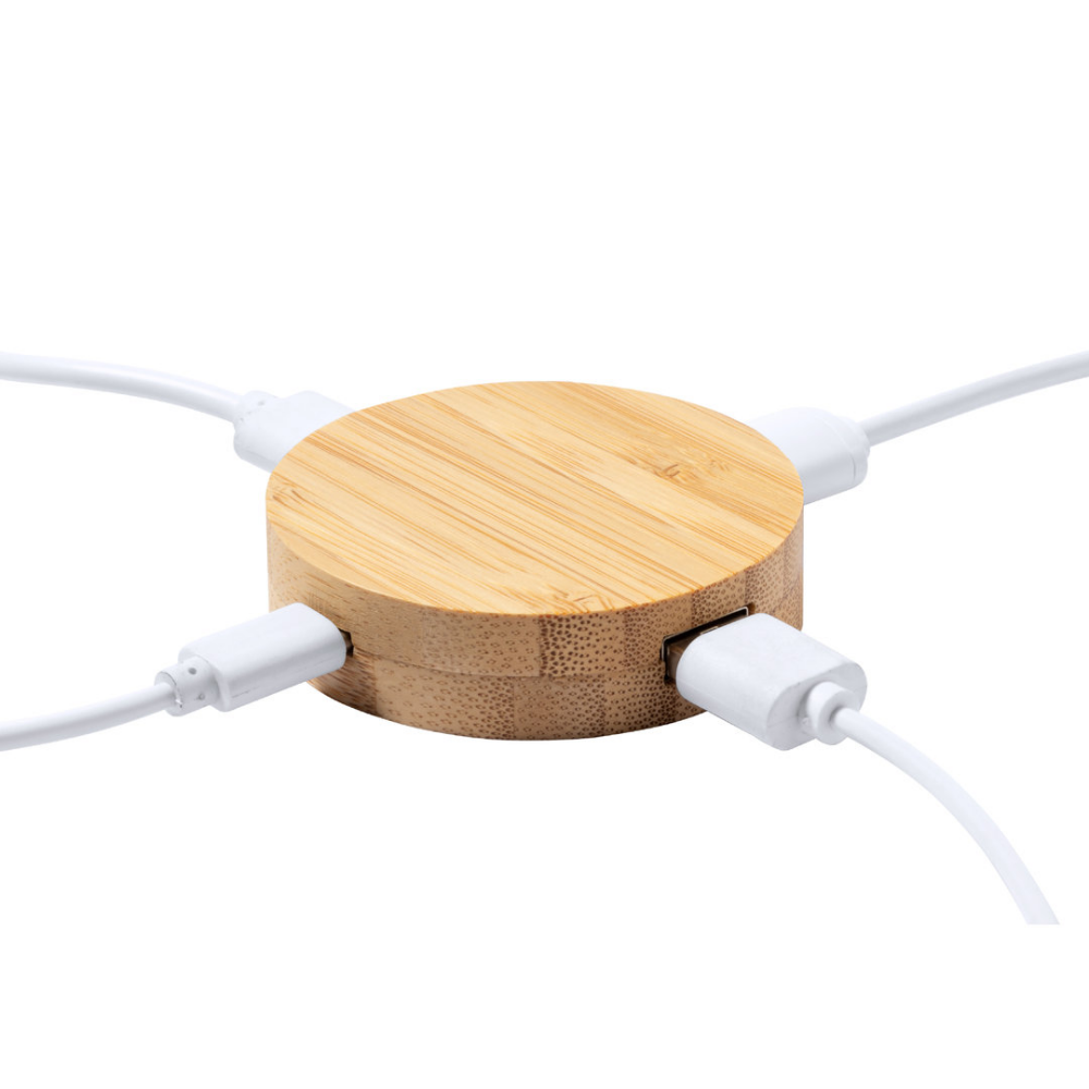 Hub USB in bambù - Acquaviva Platani