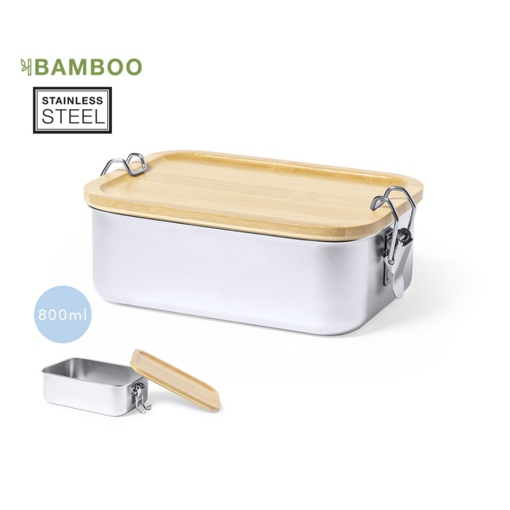 Bamboo and Steel Lunch Box - Burnage