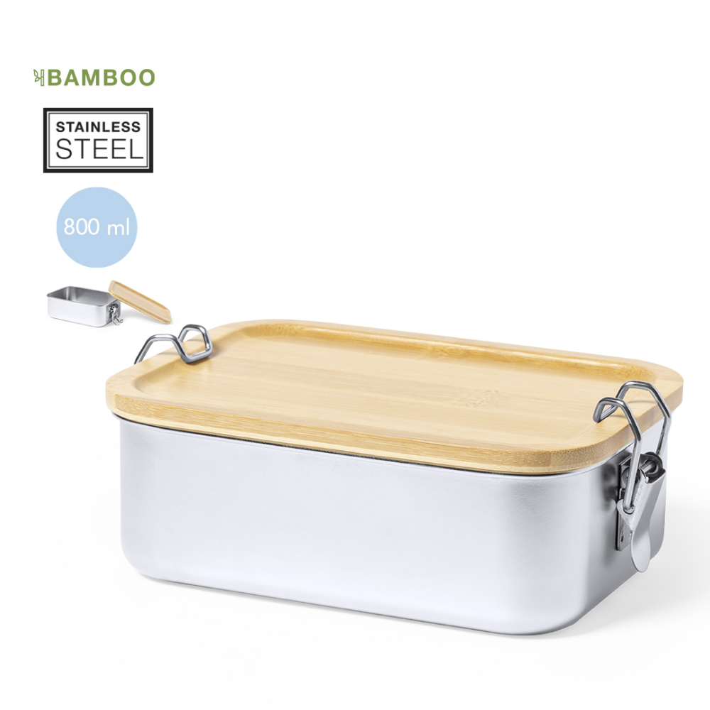 Bamboo and Steel Lunch Box - Burnage