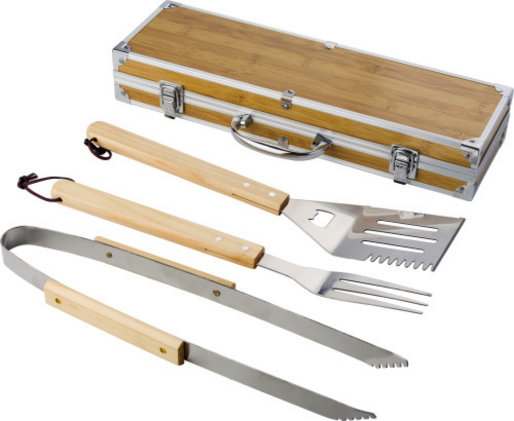 Bamboo barbecue tool set - Woodgreen - Longford
