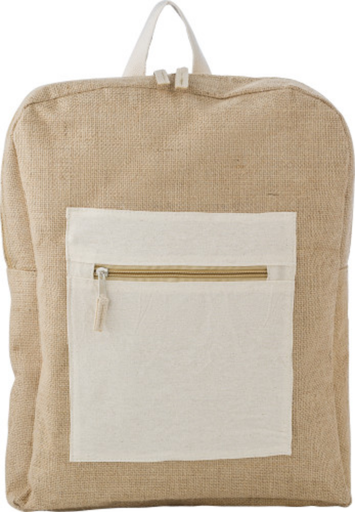 A backpack made from a blend of jute and cotton - Amersham