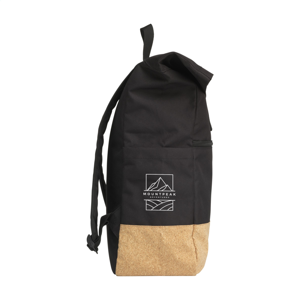Sustainable Roll-Top Cork Backpack - Sarratt - Heywood
