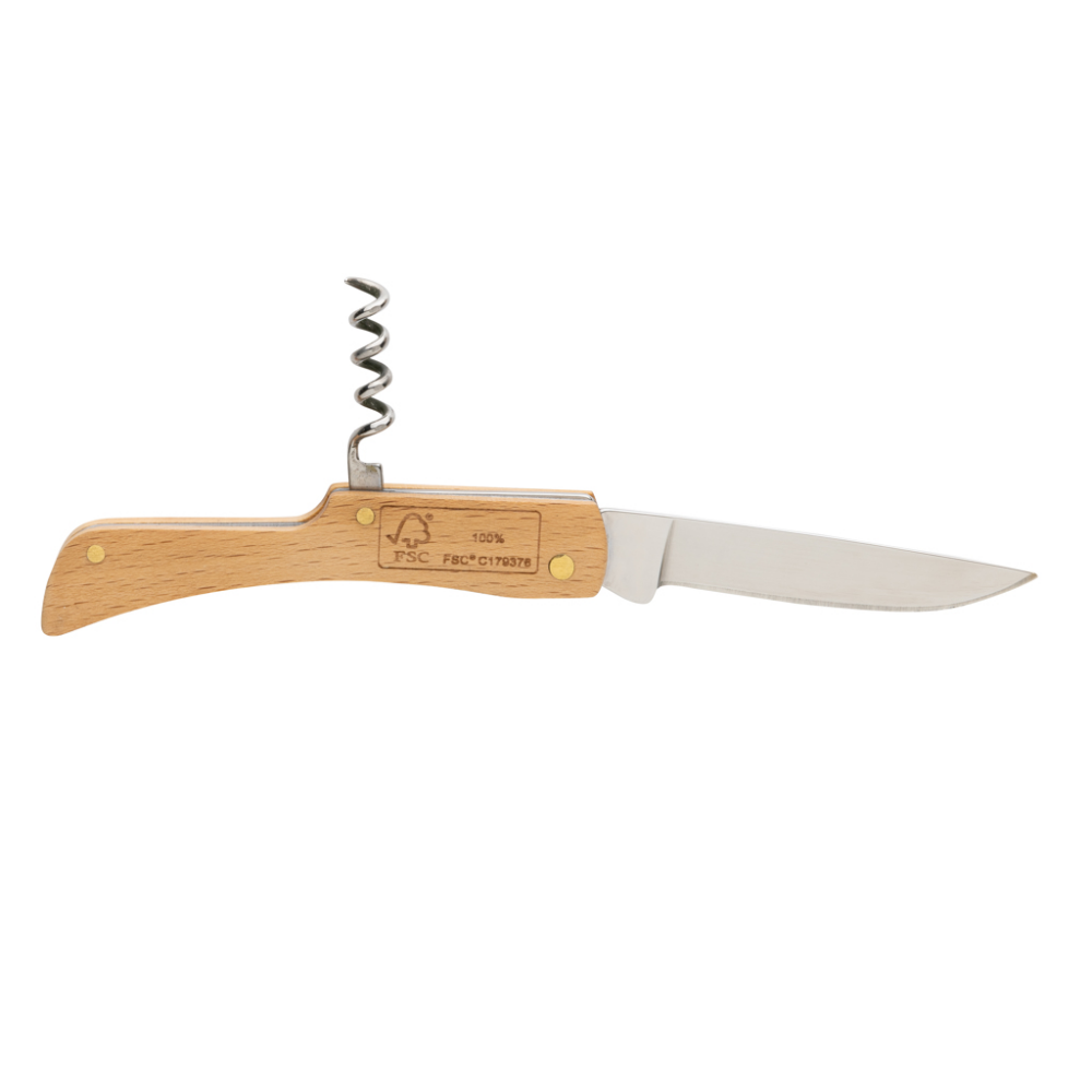Cuchillo Plegable de Madera de Haya - Biddenden - Villarroya