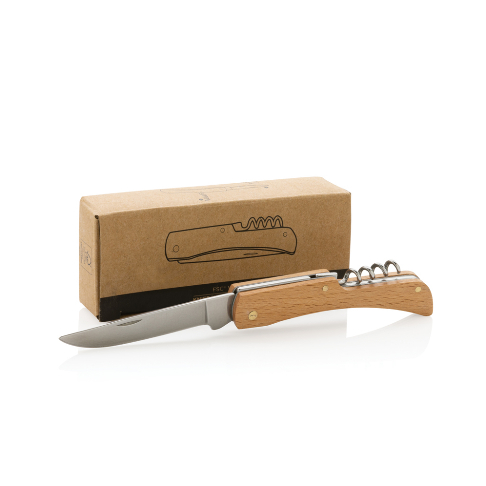 Foldable Beech Wood Knife - Biddenden - Porthmadog