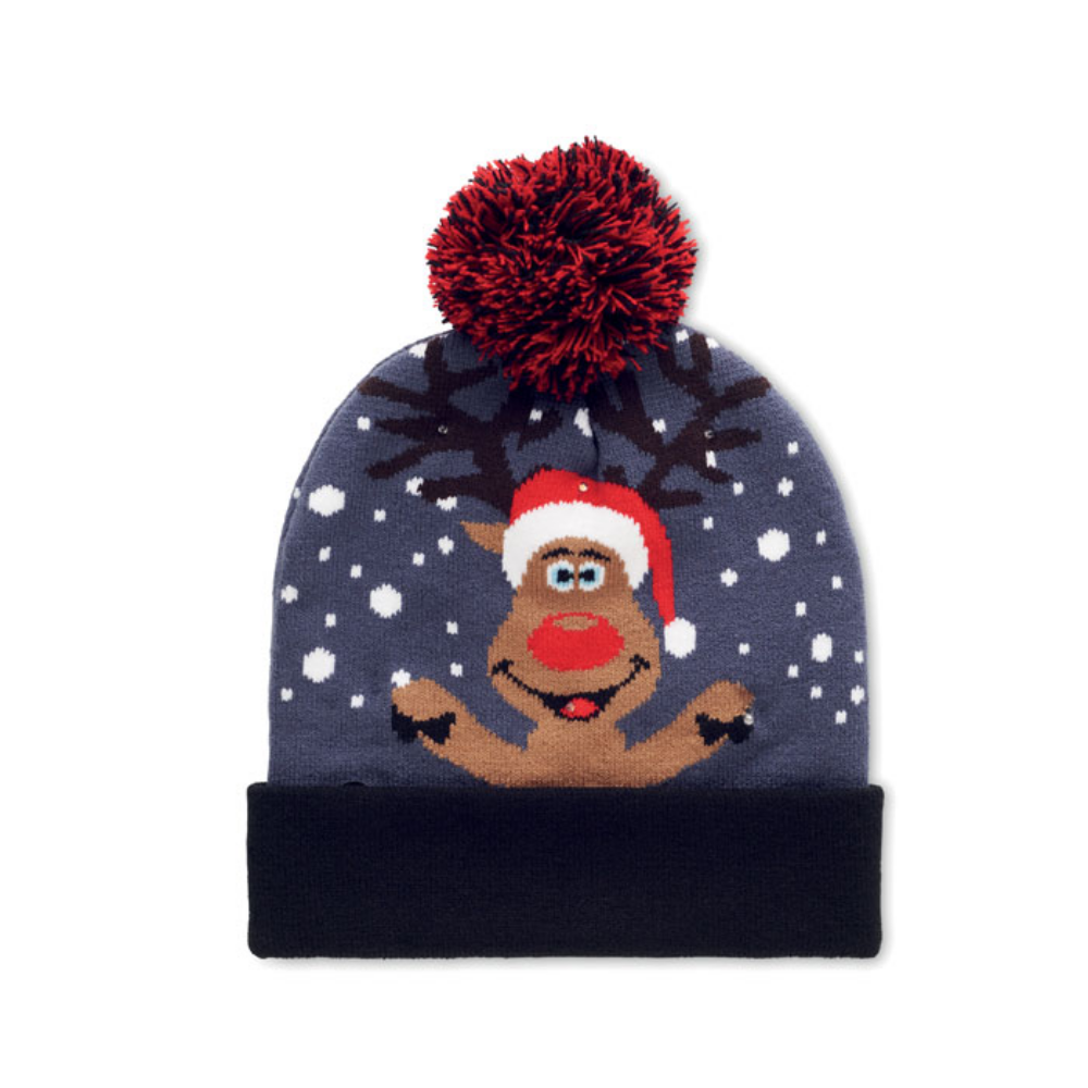 LED Christmas Knitted Beanie - Weston-super-Mare