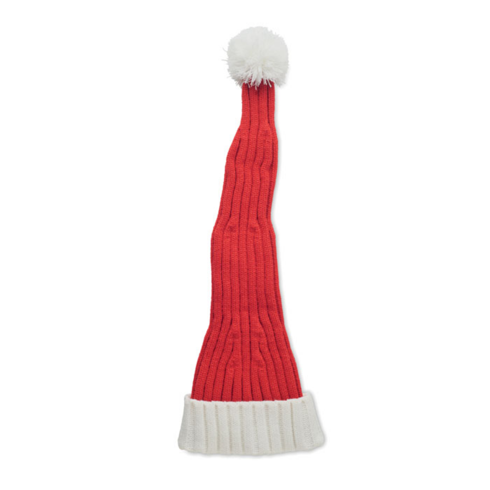 Bonnet de Noël en tricot avec pompon