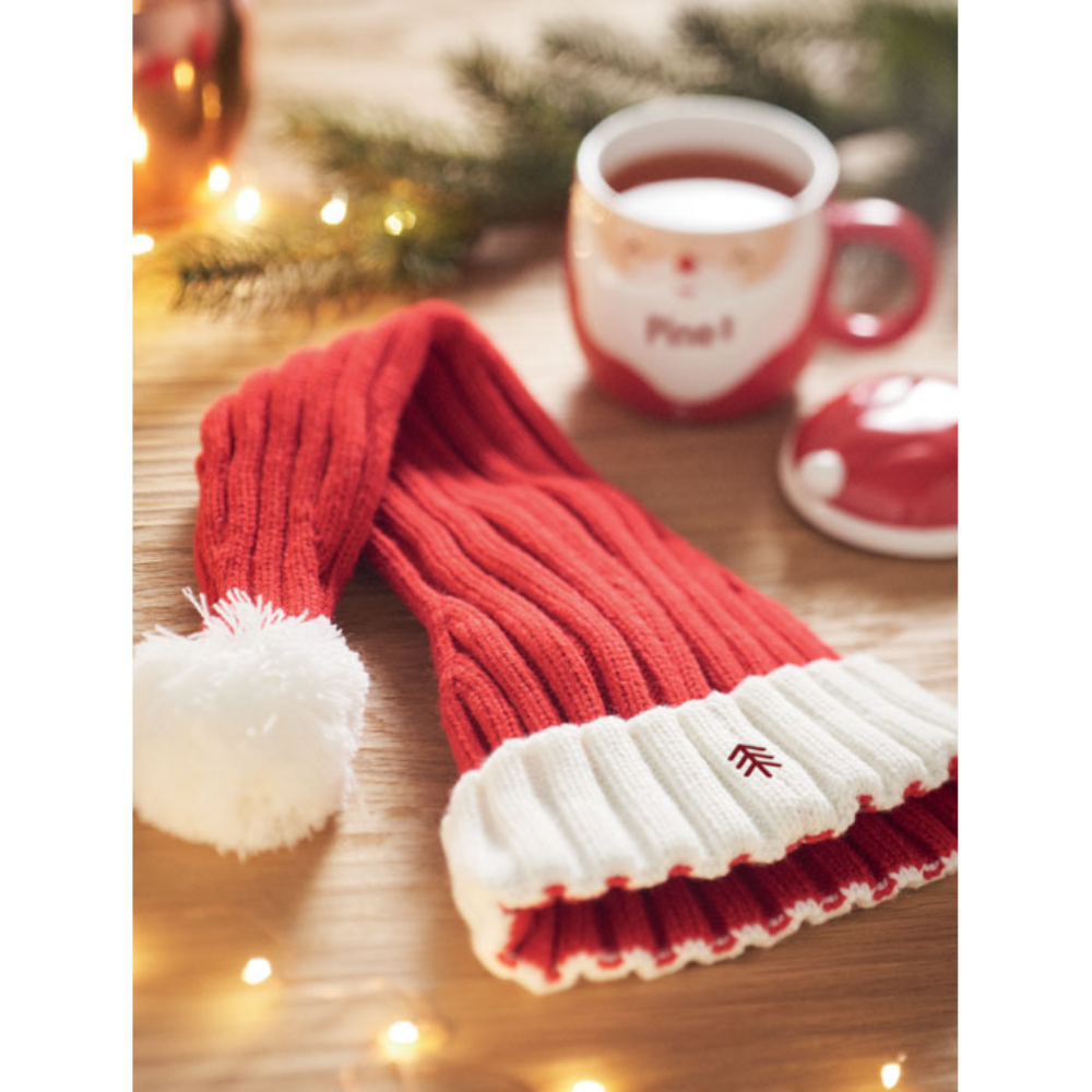 Bonnet de Noël en tricot avec pompon