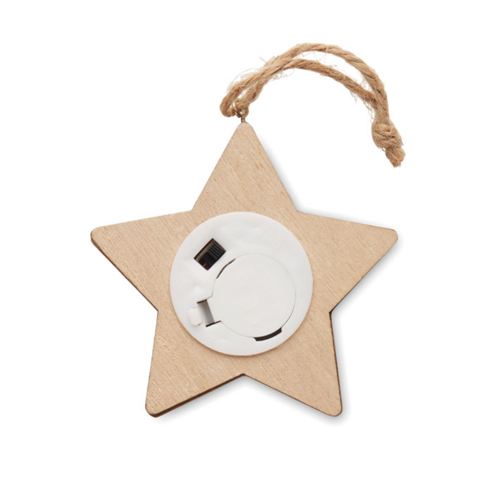 Estrella de madera con luces LED - Settle - San Pablo de los Montes