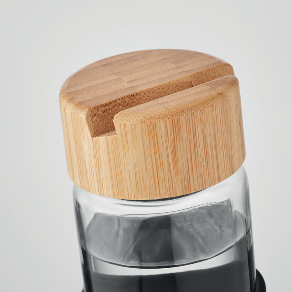 Botella de Vidrio con funda de Bambú - Combe - Foncea