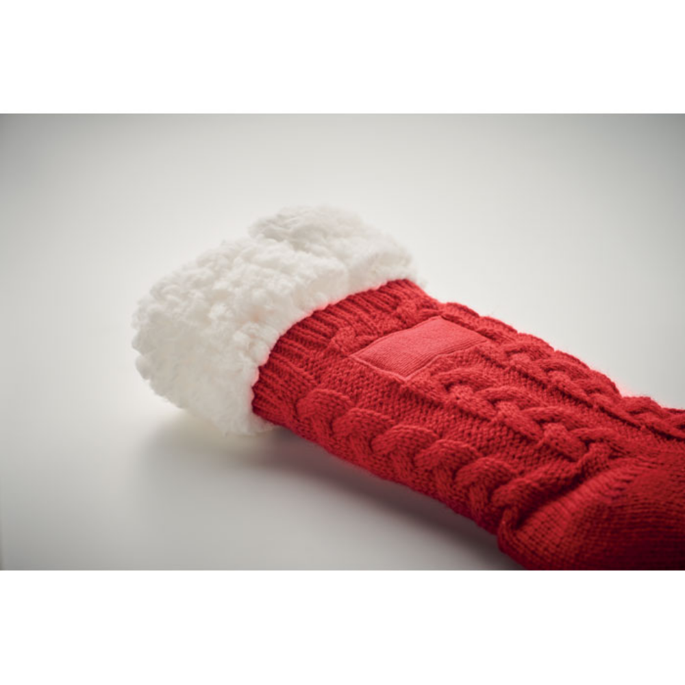 Calde calzini pantofole di lana lavorata a maglia - Castelluccio Inferiore
