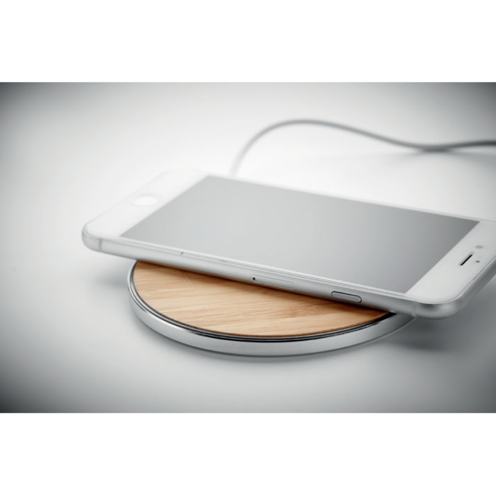 Caricabatterie Wireless Blu in Bamboo - Accadia