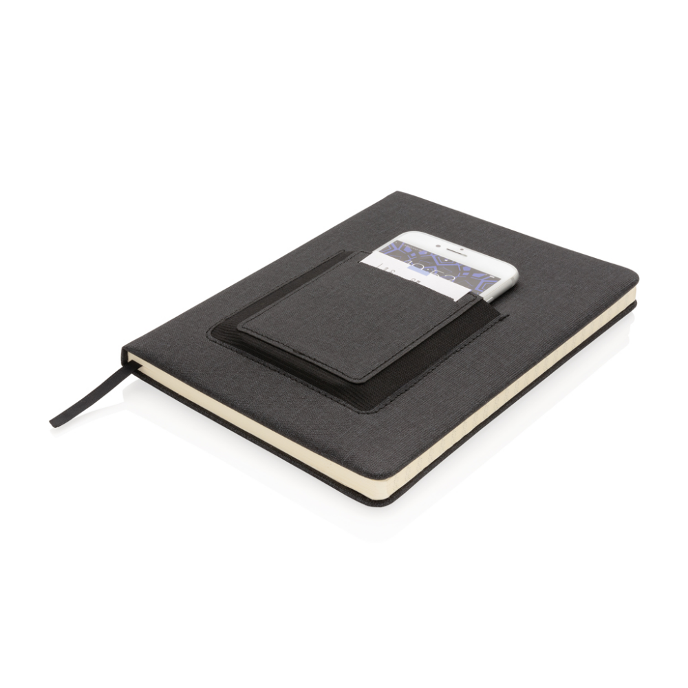 A5 Deluxe luxury notebook which includes a phone pouch pocket and also a sleeve for keeping cards - Shillington - Leamington Spa