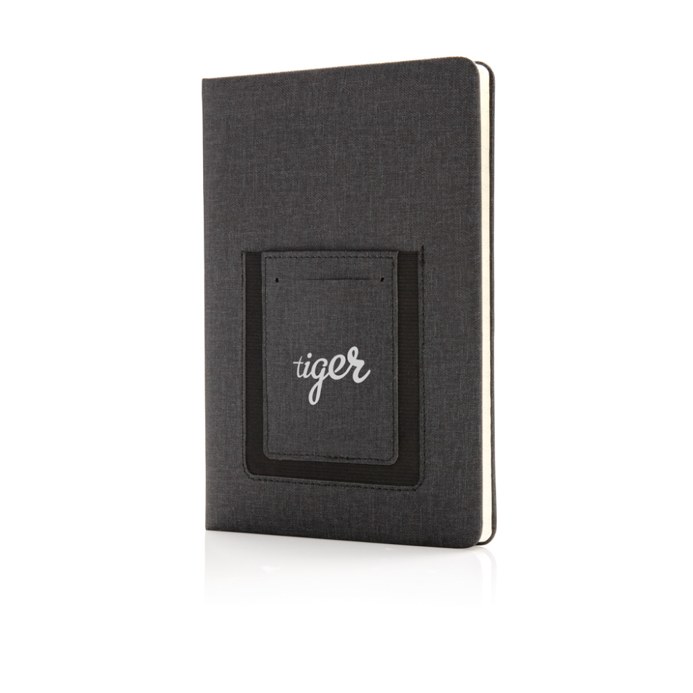 A5 Deluxe luxury notebook which includes a phone pouch pocket and also a sleeve for keeping cards - Shillington - Leamington Spa