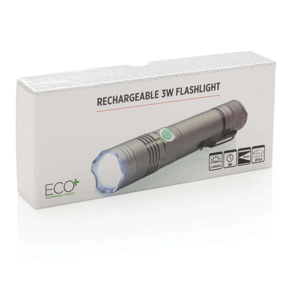 Lampe de poche rechargeable EcoBeam - Montcuq