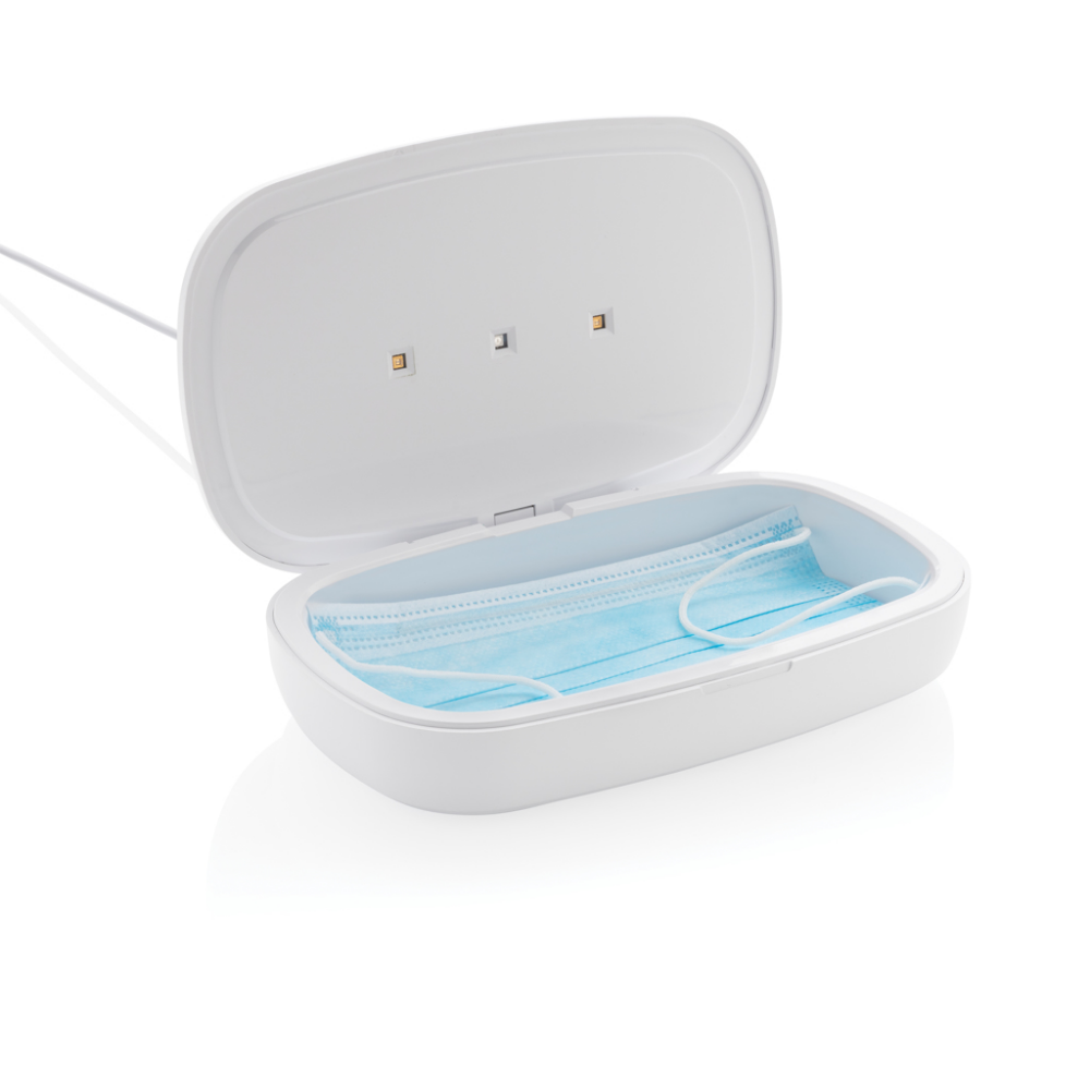 UV-C-Sterilisatorbox mit kabellosem Ladegerät