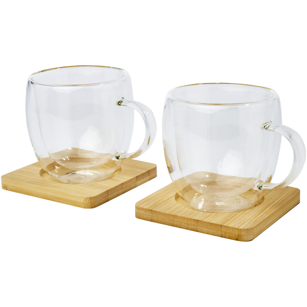 EcoGlow Double-Wall Heat Insulated Glass Set - Charing - St. Briavels